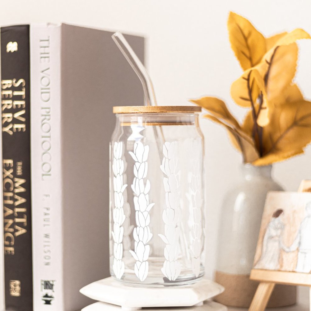 Puakenikeni Lei Iced Coffee Cup
